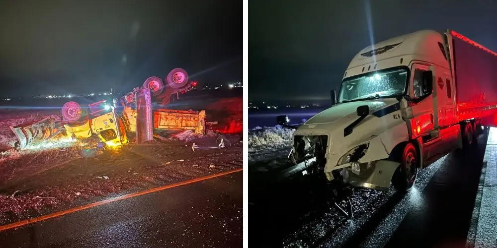 Semi-Truck Driver Arrested After DUI Crash With Snowplow on I-90 in Washington