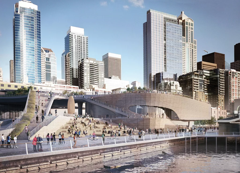 The new Ocean Pavillion makes Seattle Aquarium a center piece of waterfront redevelopment