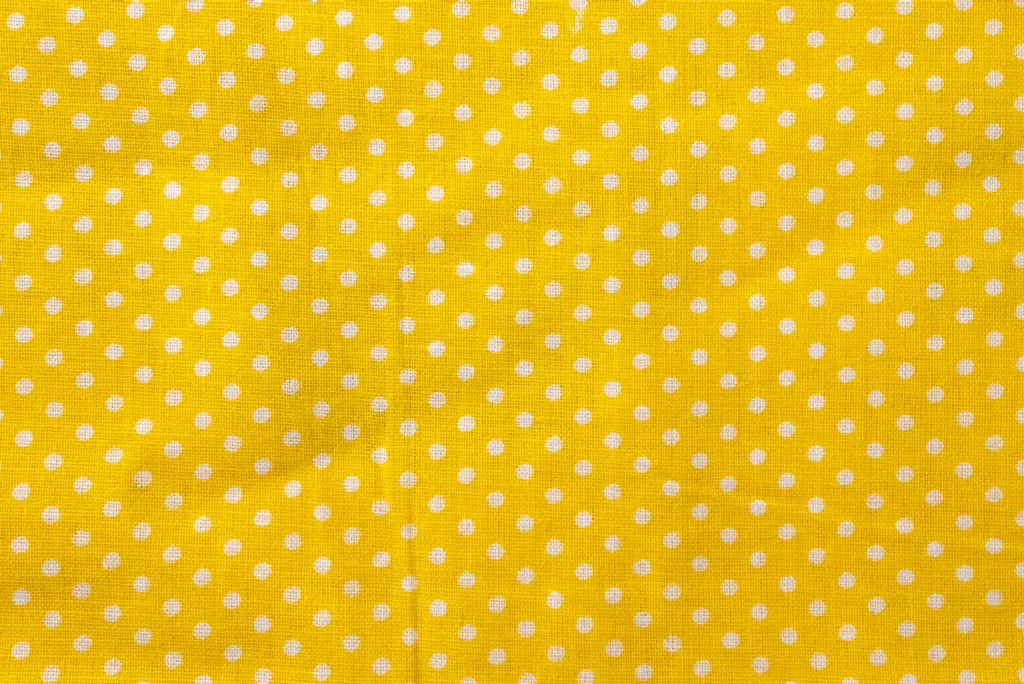 yellow polka dots