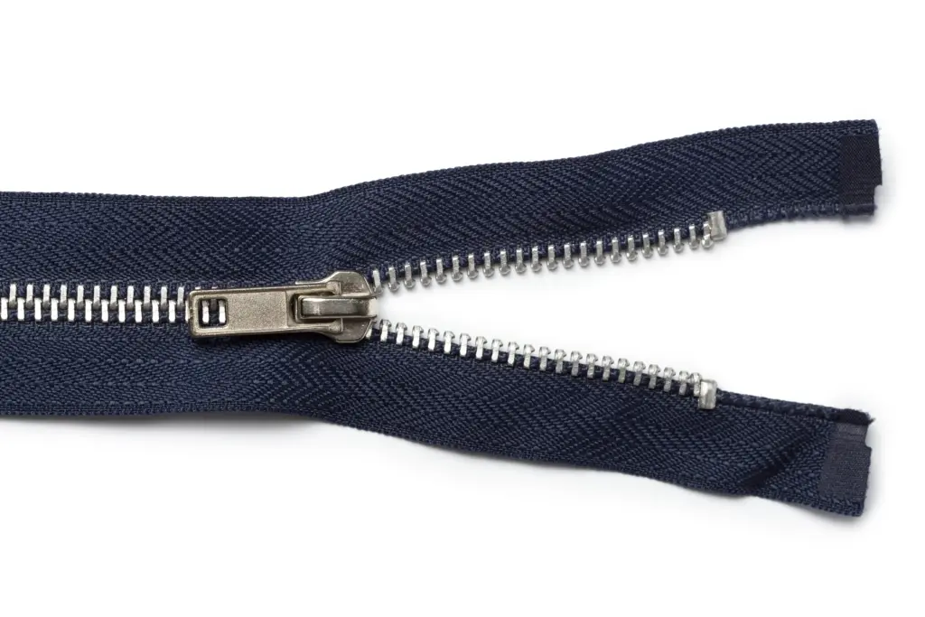 zipper-on-white-background