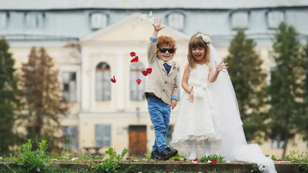 two-funny-little-bride-and-groom