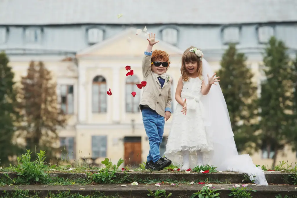 two-funny-little-bride-and-groom