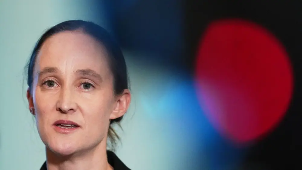 Seattle mayor-elect Katie Wilson delivers a victory speech during a news conference at the Seattle Labor Temple, Thursday, Nov. 13, 2025, in Seattle. (AP Photo/Lindsey Wasson)