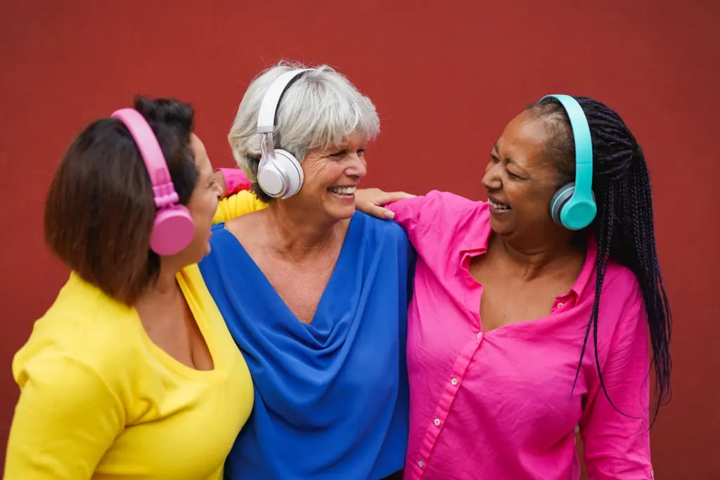 listening to music