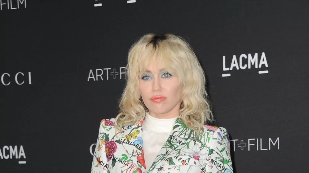 Miley Cyrus at the 10th Annual LACMA ART+FILM GALA at the LACMA in Los Angeles^ USA on November 6^ 2021.