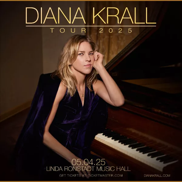 Diana Krall 2025 Tucson Tour Poster