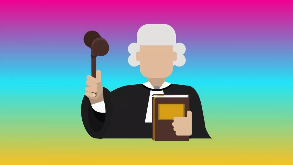 A judge and gavel.