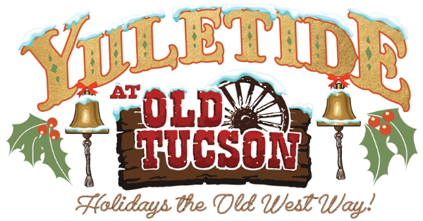 Yuletide at Old Tucson holiday event logo