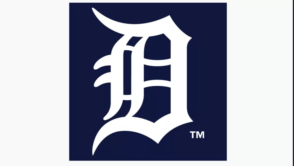 Detroit Tigers Popular editorial vector logo is printed on white paper.