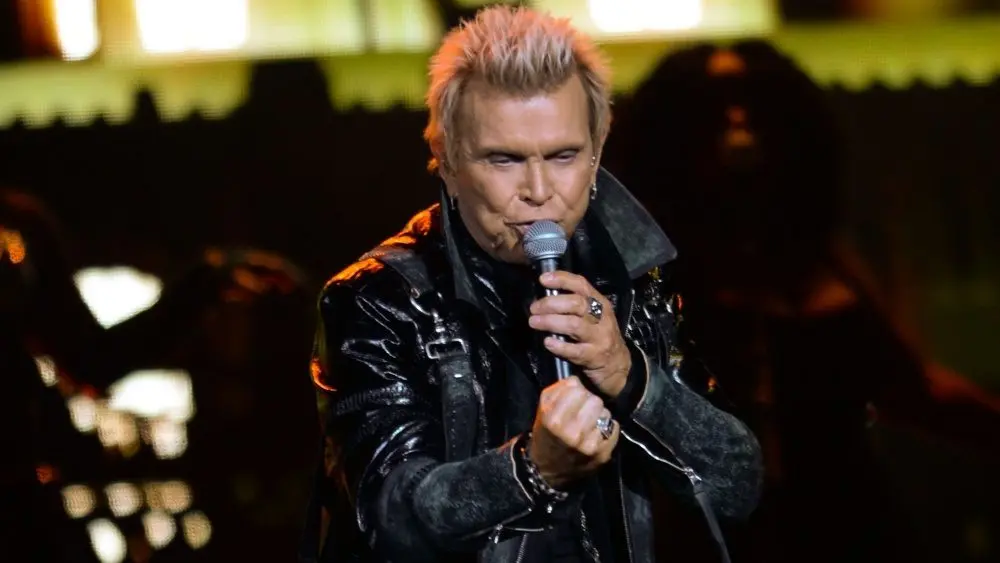 Billy Idol performs in Sunrise^ Florida on May 13^ 2025. The performance was part of his It’s a Nice Day To… Tour Again! tour.