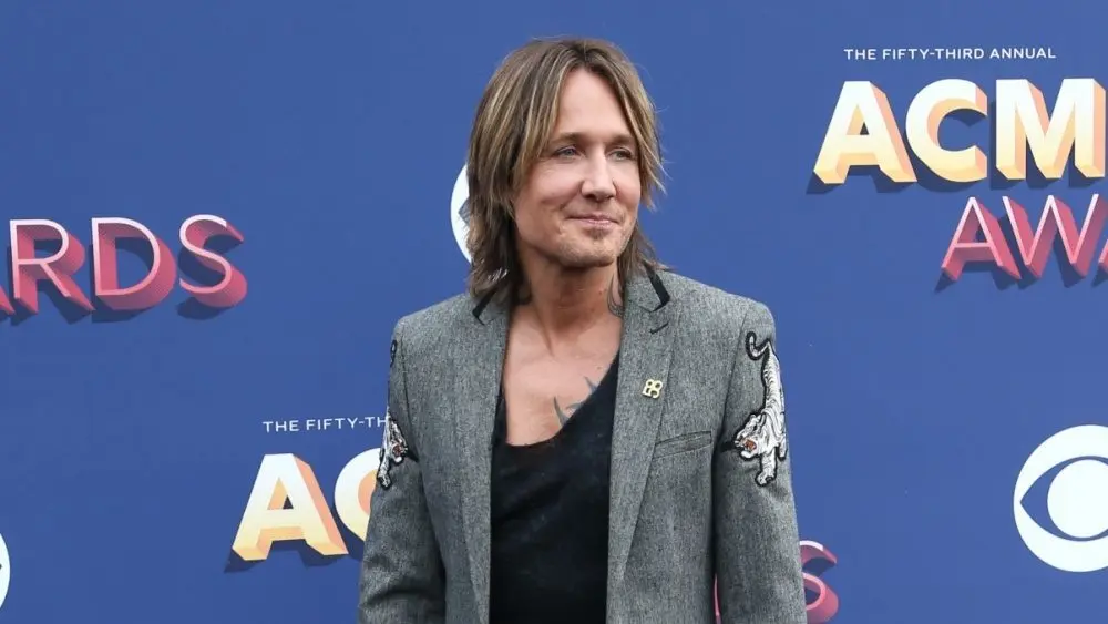 Keith Urban attends the 53rd Annual Academy of Country Music Awards on April 15^ 2018 at the MGM Grand Arena in Las Vegas^ Nevada.