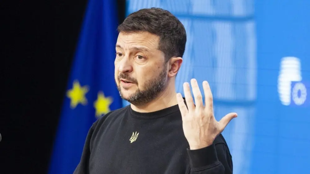 Ukrainian President Volodymyr Zelensky held a press conference in Brussels. 20.05.2025 Brussels^ Belgium