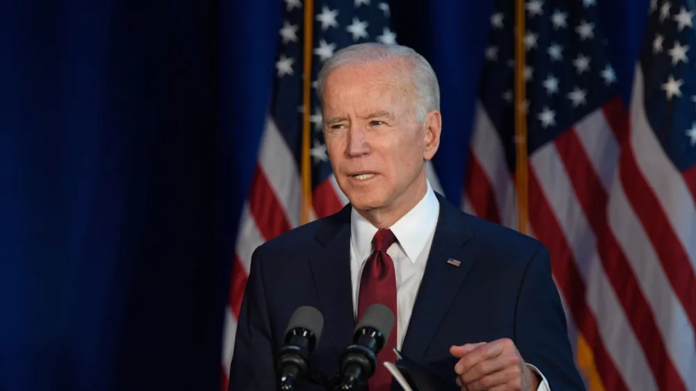 Joe Biden at Chelsea Piers on January 07^ 2020 in New York City.