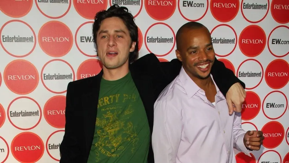 Zach Braff and Donald Faison at the Entertainment Weekly Magazine's 4th Annual Pre-Emmy Party in Republic on August 26^ 2006 in Los Angeles^ CA.