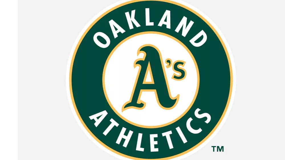 Oakland Athletics logo. MLB baseball team