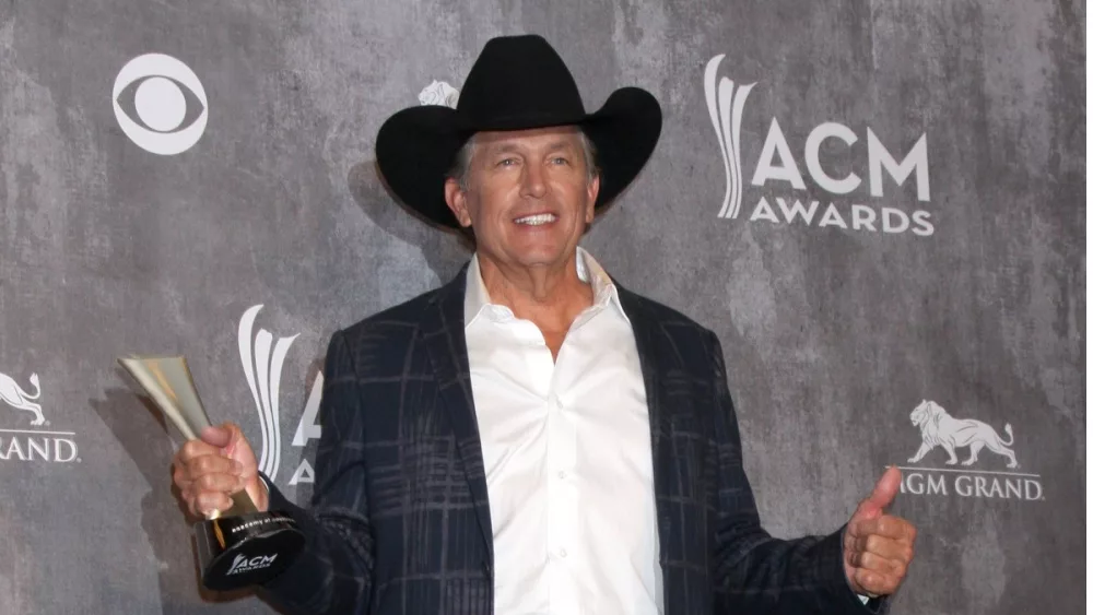 George Strait at the 2014 Academy of Country Music Awards - Arrivals at MGM Grand Garden Arena on April 6^ 2014 in Las Vegas^ NV