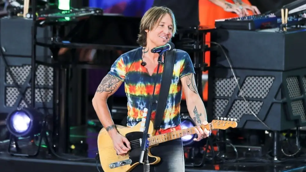 Keith Urban performs on ABC's "Good Morning America" on August 9^ 2019 at Rumsey Playfield in New York City.