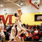 Murphysboro's Myles Guthman drives for a lay up. (Photo by Hunter Whitecotton/Southern Focus Photography)