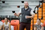 Benton head coach Dave Brown gives his team instructions during the Herrin 2A Regional championship game against West Frankfort. Photo by Byron Hetzler