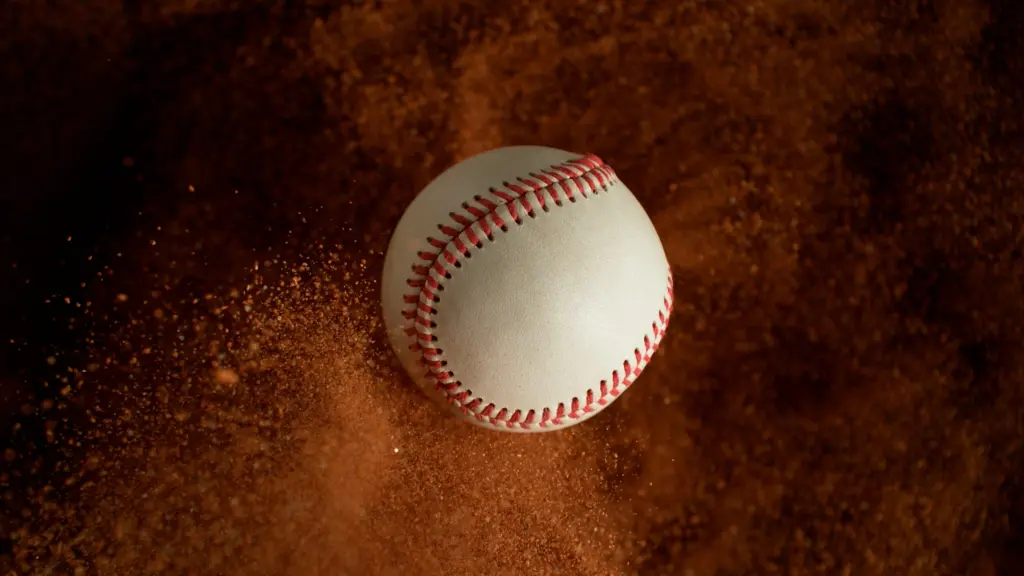 freezemotiondetailshotofbaseballballwithclayexplosion
