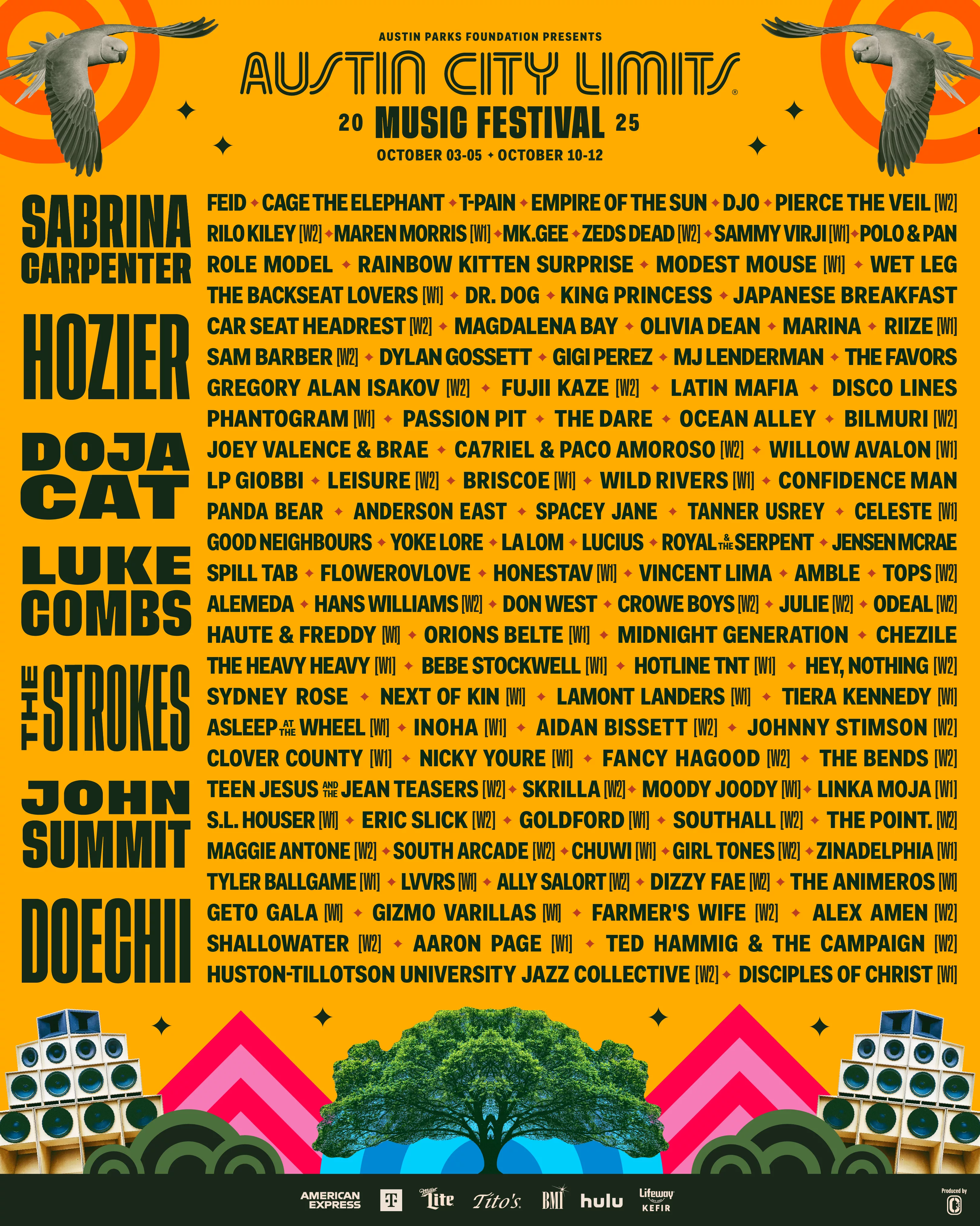 ACL Festival lineup 2025