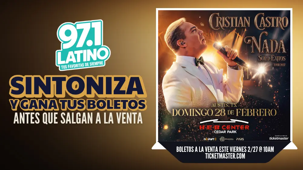 Sintoniza y Gana Tus Boletos antes que salgan a la venta - Cristian Castro