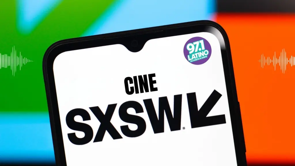 phone with sxsw '26 text and latino logo