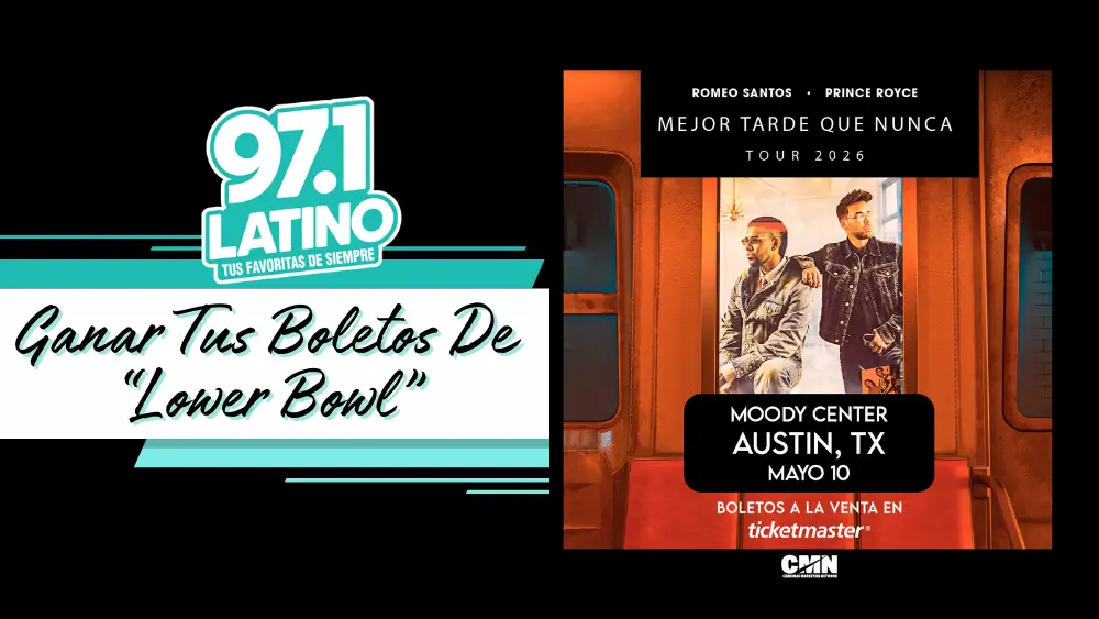 Gana Tus Boletos de "Lower Bowl" para Romeo Santos