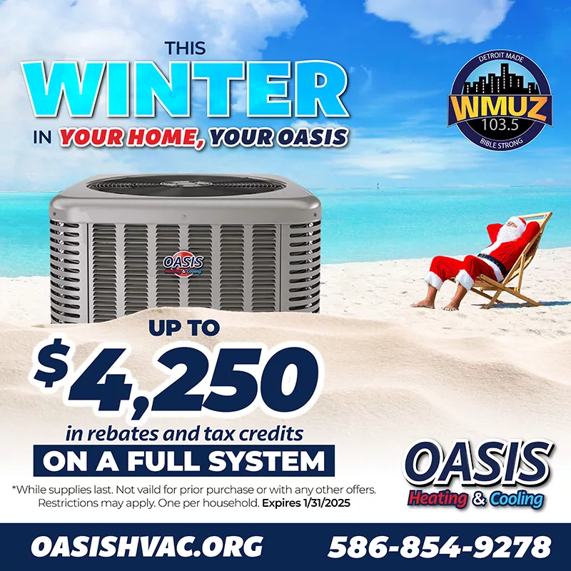 Oasis Heating and Cooling Winter Savings coupon