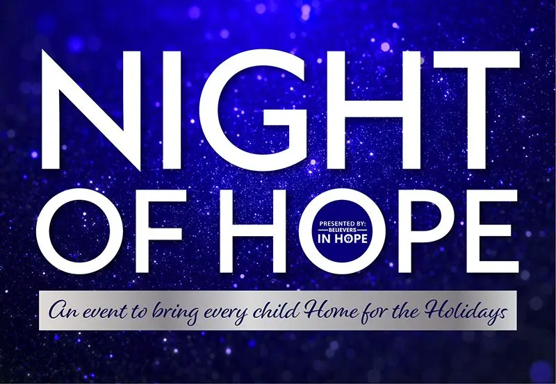 Grace Centers of Hope "Night of Hope" banner