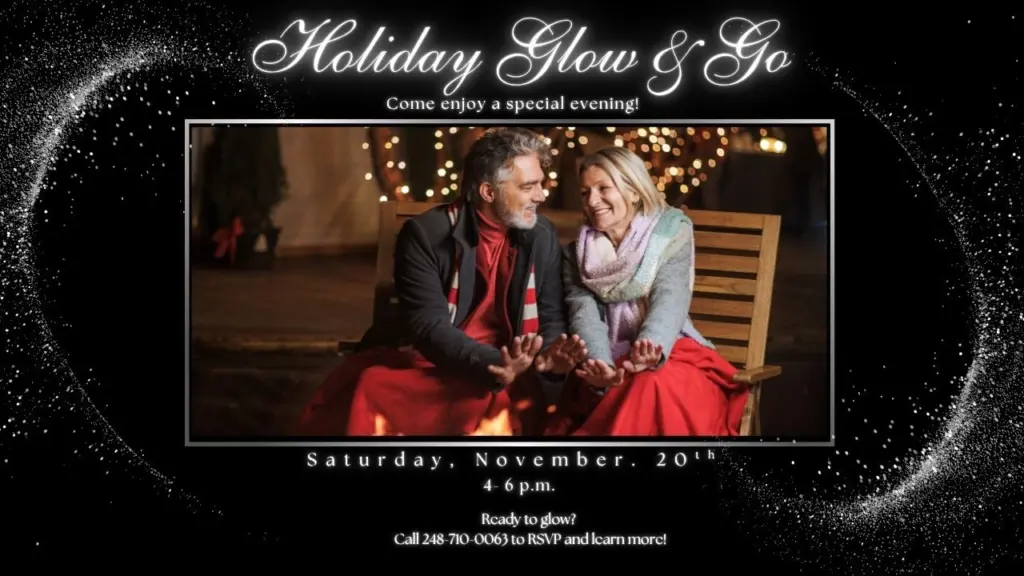 Capstone Vision and Aesthetics Go and Glow event poster