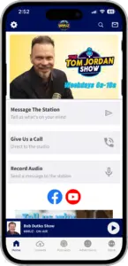 WMUZ App home page screenshot