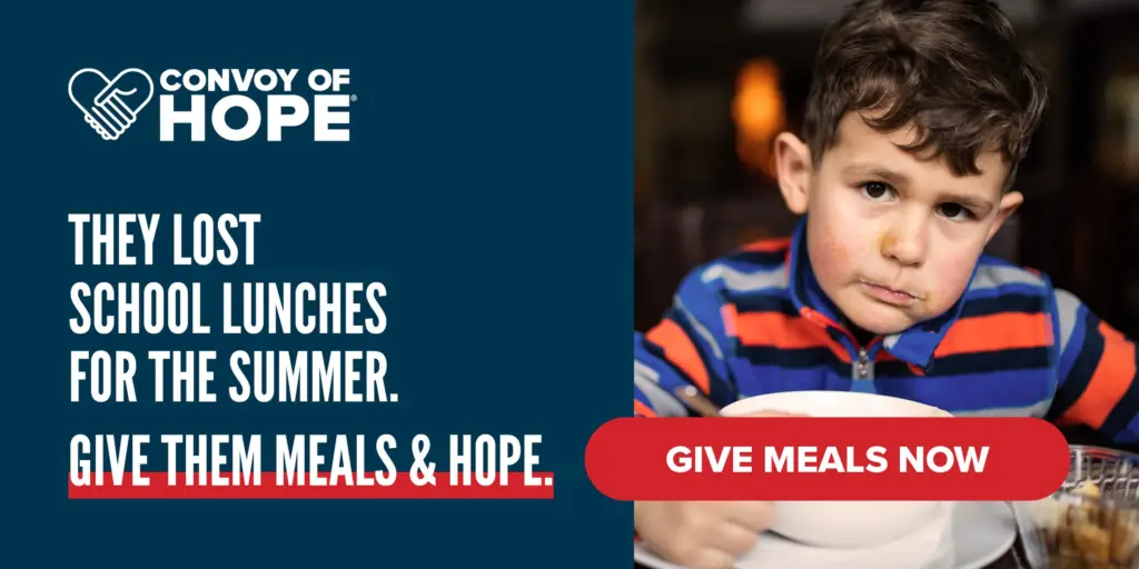 Convoy of Hope ask banner