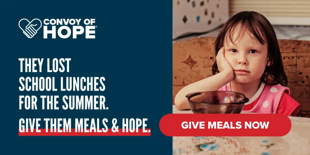 Convoy of Hope ask banner
