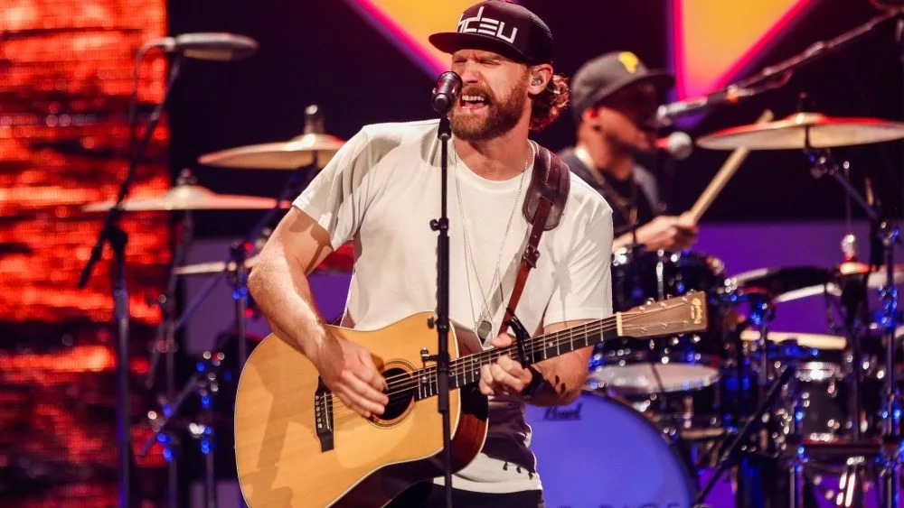 Chase Rice performs onstage during the 2021 iHeartCountry Festival Presented By Capital One at The Frank C. Erwin Jr. Center on October 30^ 2021 in Austin^ Texas.