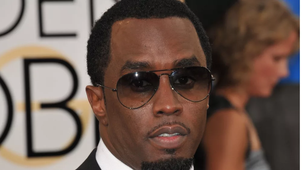 Sean P. Diddy Combs at the 71st Annual Golden Globe Awards at the Beverly Hilton Hotel.