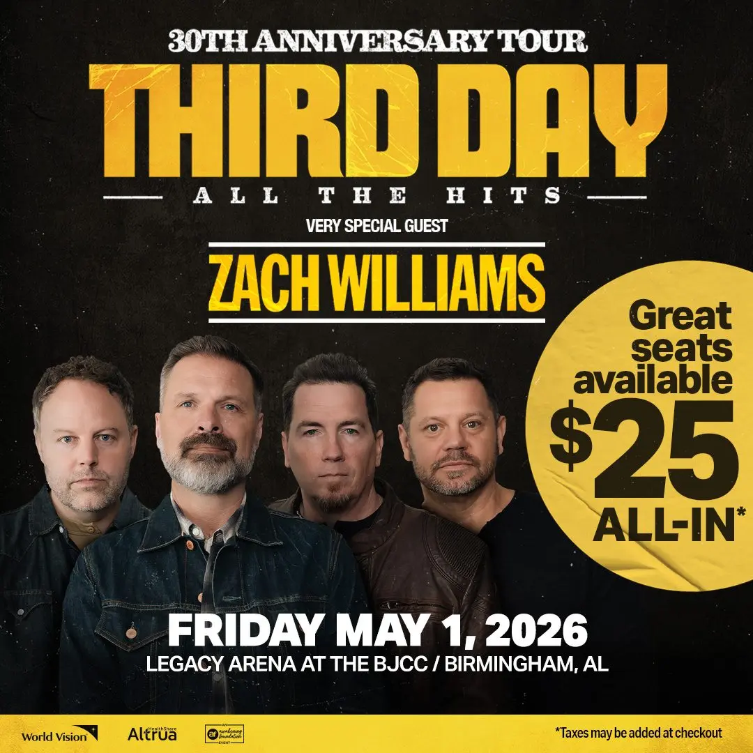 Third Day $25 Ticket offer