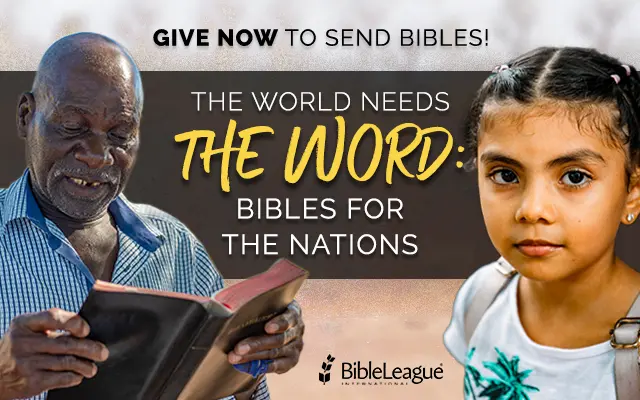 Bible League Give Now Campaign