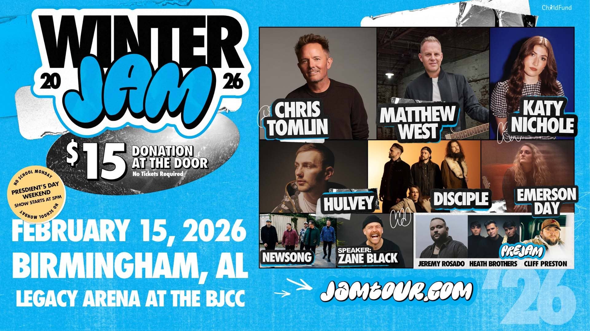 Winter Jam 2026, Birmingham, Al display ad