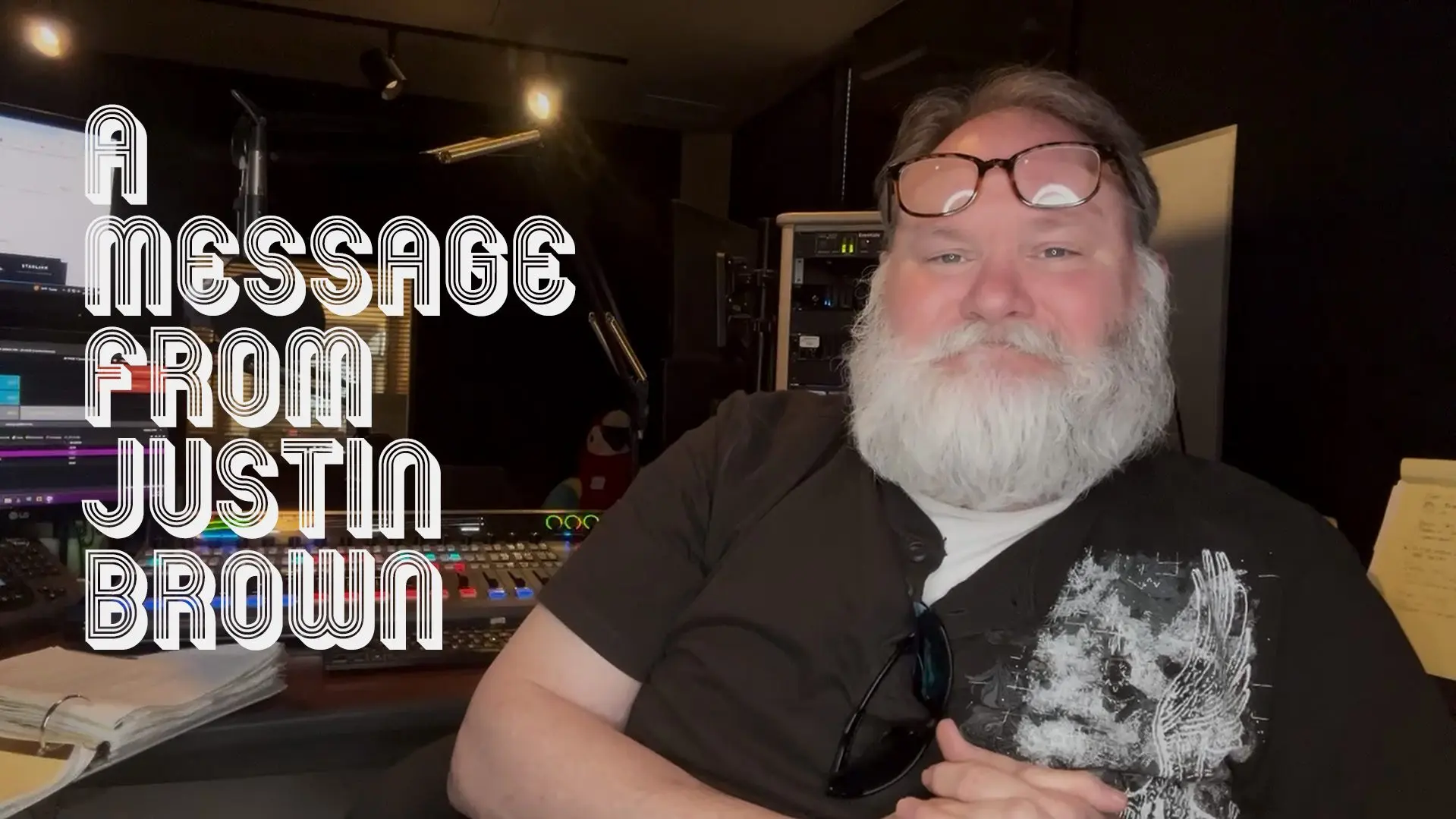 Justin Brown Video Welcome poster