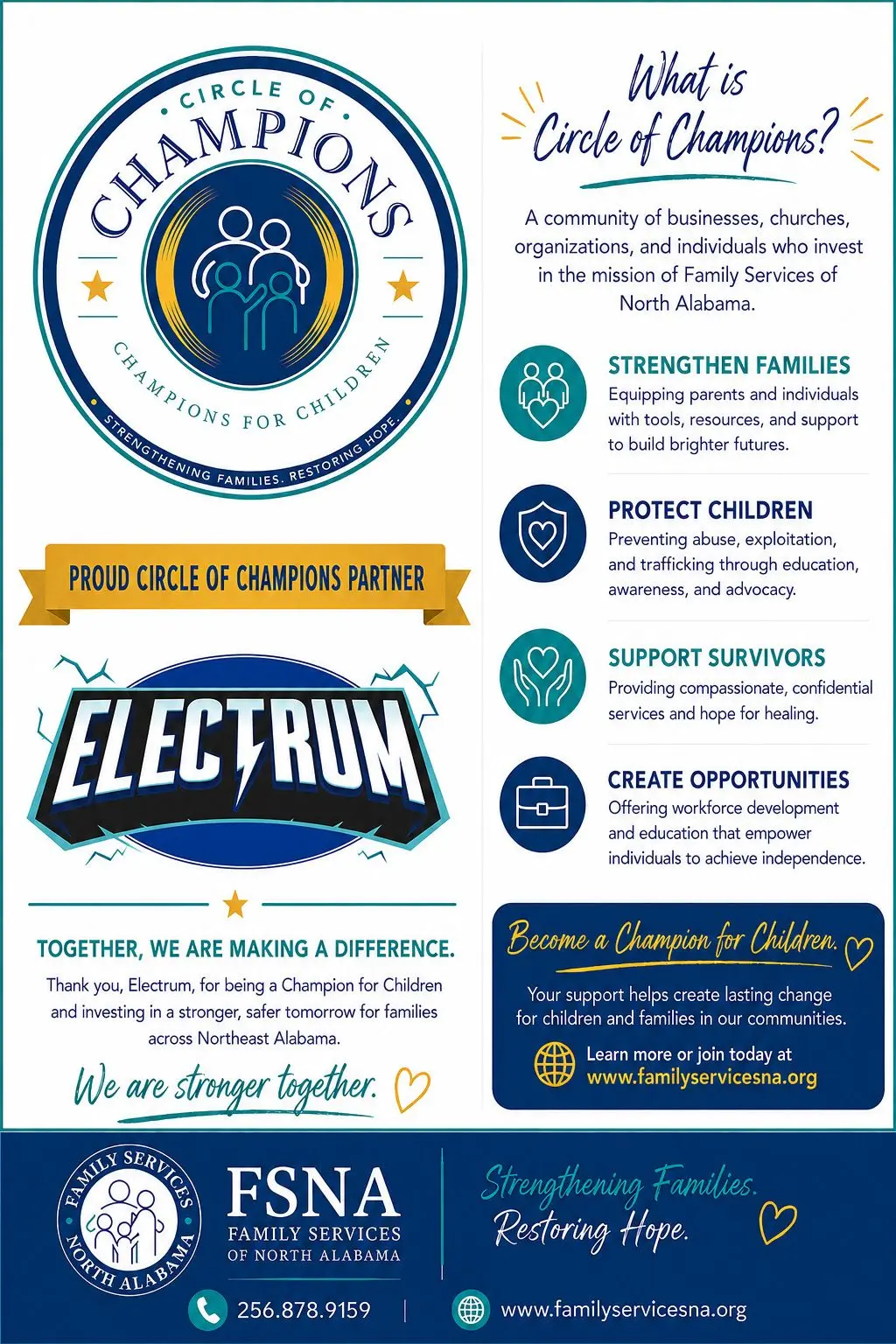 Circle of Champions flyer