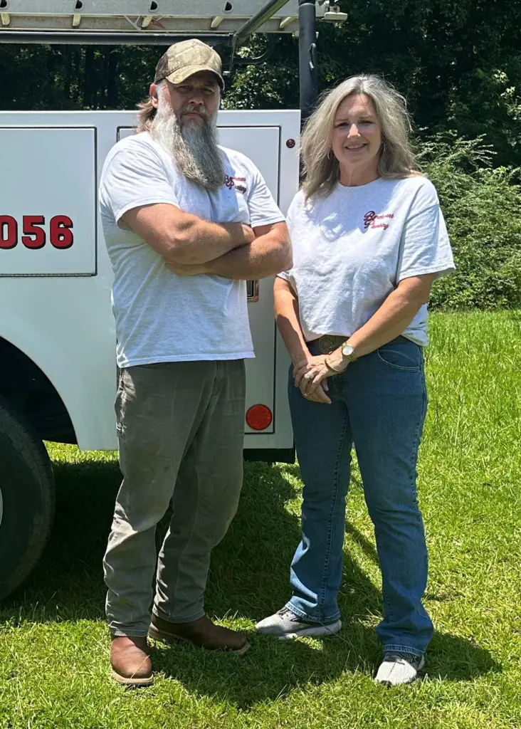 Benchmark Plumbing owners Adam and Casey Ladu