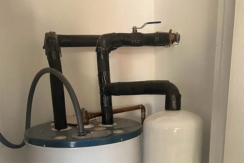 Benchmark Plumbing water heater upgrade before