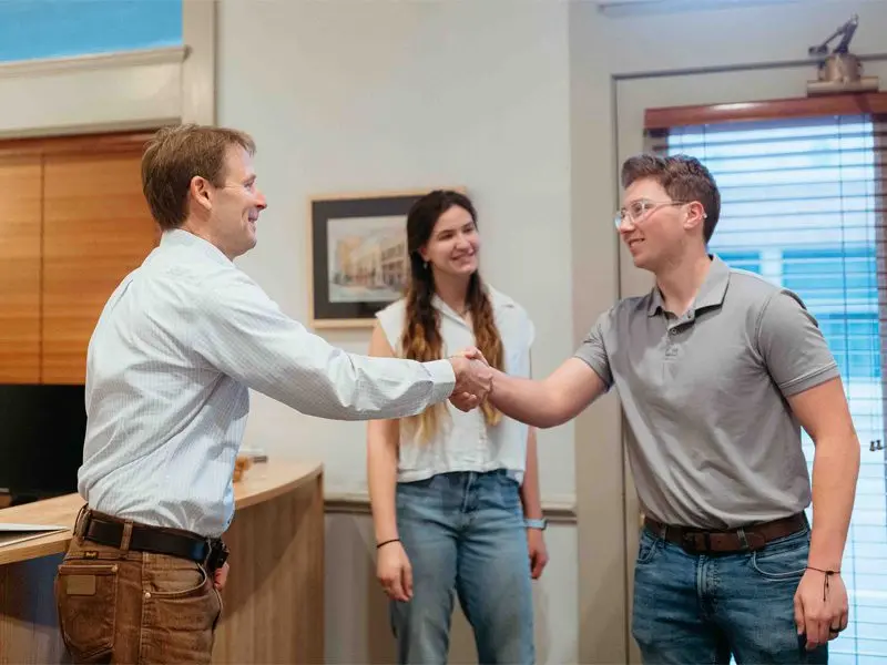 Paul Bryer with Clients