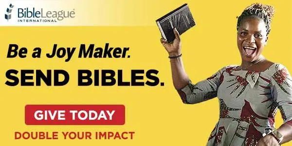 Bible League doner banner