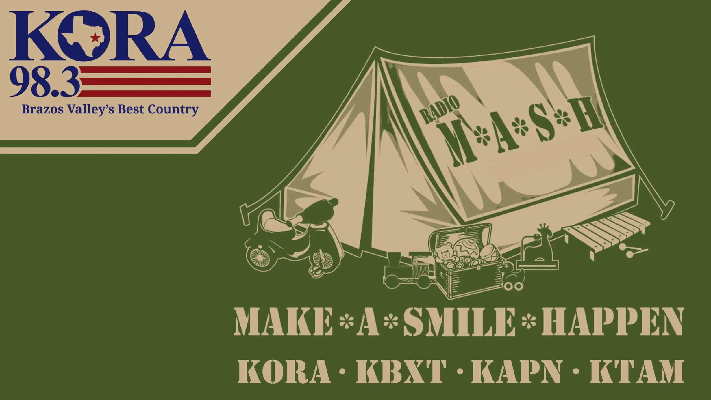 Radio M*A*S*H - Make a Smile Happen! | KORA - Bryan-College