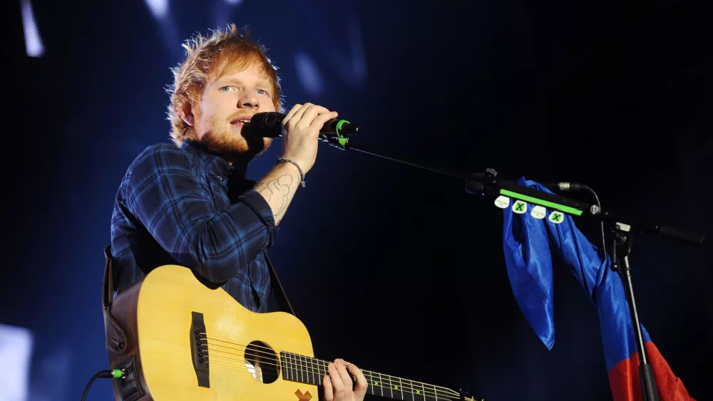 Ed Sheeran during his performance in Prague^ Czech republic^ February 12^ 2015.