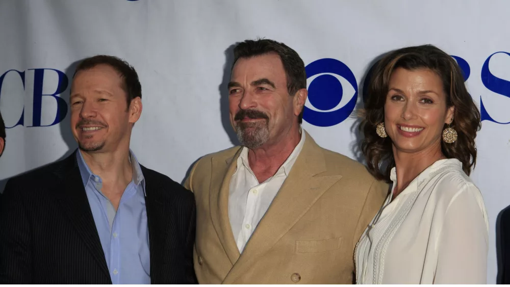 Donnie Wahlberg^ Tom Selleck^ Bridget Moynahan at a screening of CBS's 'Blue Bloods'