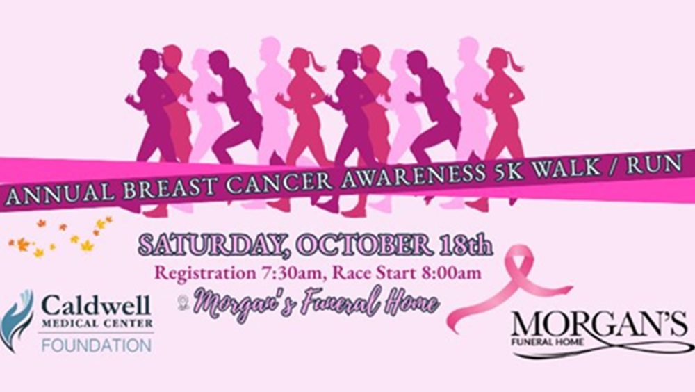 Annual Breast Cancer Awareness 5K Set for October 18