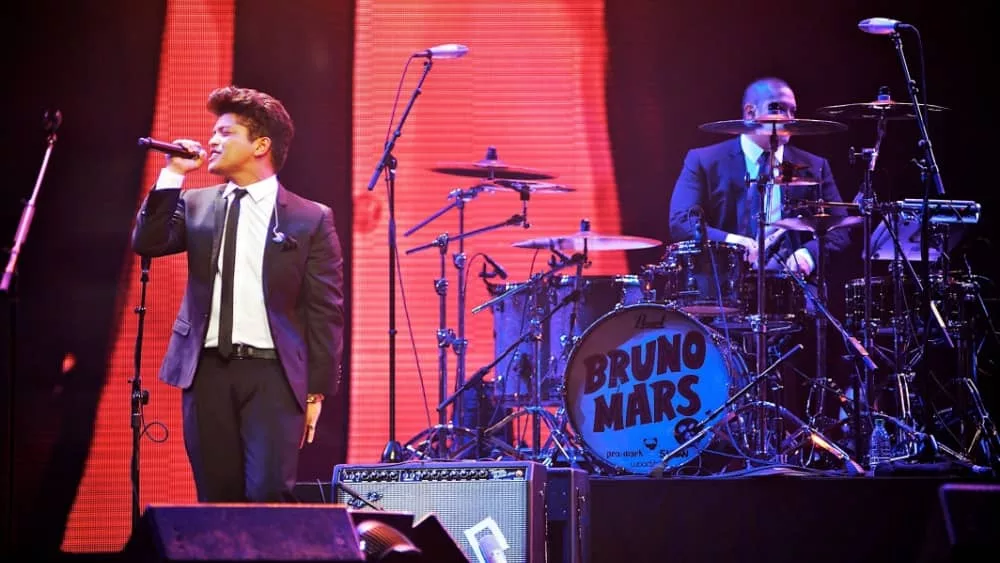 Bruno Mars performs at the inaugural iHeartRadio Music Festival at the MGM Grand Garden Arena. Las Vegas^ NV^ USA: September 23^ 2011